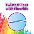 thumbnail image 3 of GUM Crayola Twistables Hilo dental para niños con fluoruro - Diseñado para manos pequeñas - Tres divertidos sabores de frutas - Selecciones de hilo dental para niños fáciles de usar para niños a parti, 3 of 9