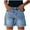 Blue, variant on Shorts Womens Clearance Fashion Womens Pocket Jeans Pants Female Hole Bottom Sexy Casual Shorts