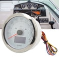 thumbnail image 4 of GPS Speedometer, Turn Indicator Antifog Curved Glass 9-32V DC Speed Gauge  For Car RV Marine Boat Ship Black,White, 4 of 8