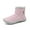 Pink, variant on Stepedia Boys Girls Snow Boots Waterproof Non-slip Cold Weather Faux Fur Lined Kids Winter Shoes