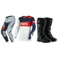thumbnail image 1 of Oneal Airwear Freez Grey/Blue/Red Jersey Pant Boots Combo, 1 of 5