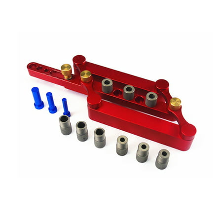 

Self Centering Dowelling Jig 6/8/10mm Precise Woodworking Drilling Jig Adjustable Holes Positioning Kit for Metric Dowel New pinshui