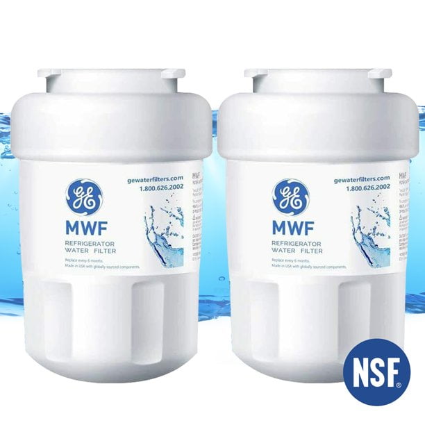MWF Refrigerator Water Filter Replacement for Refrigerator, Compatible with SmartWater MWF, MWFINT, MWFP, MWFA,GWF, GWFA (2 Pack)
