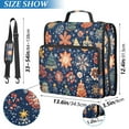 thumbnail image 2 of FORMRS Zipper Binder with Shoulder Strap 1.5-inch Ring 500 Sheet Capacity File Bag, Christmas Splendor, 2 of 5
