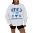 thumbnail image 3 of Women's Gameday Couture Ash Buffalo Bulls Premium Fleece Pullover Sweatshirt, 3 of 5