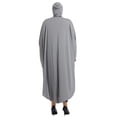 thumbnail image 5 of Women's Plus Size Abaya Maxi Dress Long Sleeve Batwing Sleeve Sequin Tassel Trim Loose Fit Caftan Robe Islamic Prayer Dress Elegant Evening Party Wedding Guest, 5 of 8