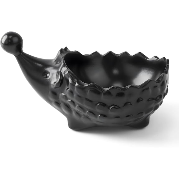 Cute Ashtray for Women, 5 x 3.4 inches Small Ashtray, Ash Tray Outdoor Indoor, Portable Ash Trays, Hedgehogs Cool Ashtrays for Smokers (Black)