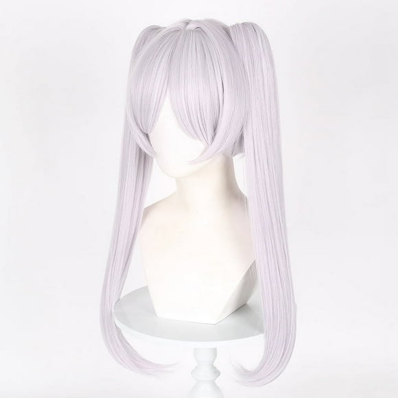 Peluca para cosplay Frierens Beyonds Journeys Ends, 65 cm, sintética