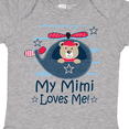 thumbnail image 4 of Inktastic Mimi Loves Me Grandson Boy Bear Boys Baby Bodysuit, 4 of 5