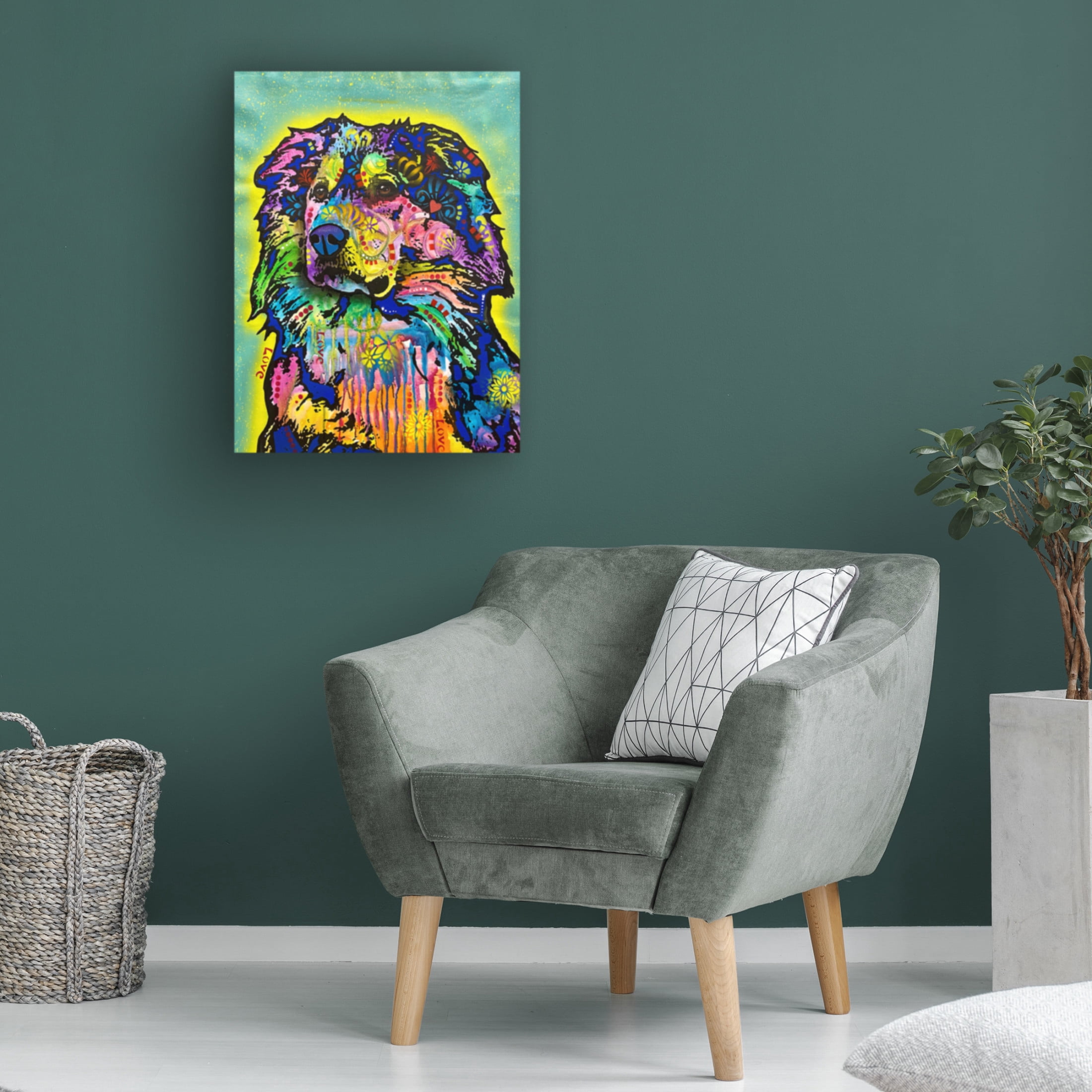 Canvas Wall Art - Dean Russo 'Sgt Squibbles At Your Service' Wall Art for Living Room, Bedroom, or Office Décor by Trademark Fine Art - 18 x 24 Inches