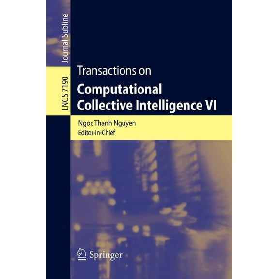 Transactions on Computational Collective Intelligence VI, (Paperback)