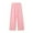 Pink, variant on SwiftWear Wide Leg Pants Women Solid Color Elastic Waist Drawstring Casual Sweatpants with Pockets Outing Full Length Pants M