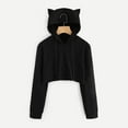 thumbnail image 2 of Hauaitttt Cat Tops Hooded Hoodie Sweatshirt Long Womens Ear Sleeve Pullover Blouse Women's Blouse Womens Top Extra Long Tops Women Casual Shirt Athletic Women T Shirts Tops for Women Shirt for Women, 2 of 6