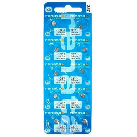 Renata #337 Silver Oxide Battery - 10 Pack (337-10)