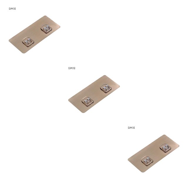 Bewildely Ganchos Perchas autoadhesivas Ganchos de estante sin rastro montados en la pared de plástico, Ganchos dobles, 2pcs / set Type1 NO1 Bewildely CBP269542