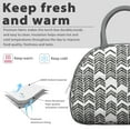 thumbnail image 3 of Boho Chic Lunch Box Bag for Women, Earthy Style Insulated Tote, Leakproof and Durable, Great for Office Lunch or Outdoor Use, 3 of 4