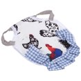 thumbnail image 4 of Delantal para mascotas, fijador de plumas, ala y espalda, protector de monturas de pollo para gallinas pequeñas y medianas, tipo A, borde azul, 4 of 13