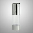 ITSELFER 30ml Transparent Silver Airless Pump Bottle Press Cream Jar
