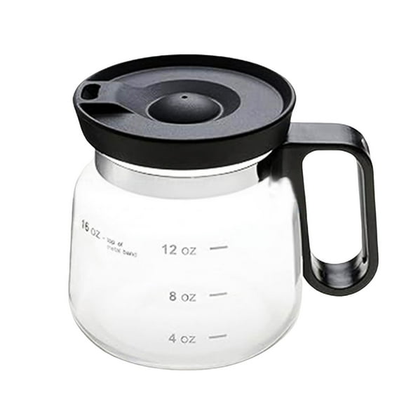 16 Oz Glass Coffee Mug That Looks like a Coffee Pot Style Shape,Mini Heatproof Large Capacity Clear Cup with Travel Lid & Straw for Hot Teas,Hot Chocolate,office Desk Gift