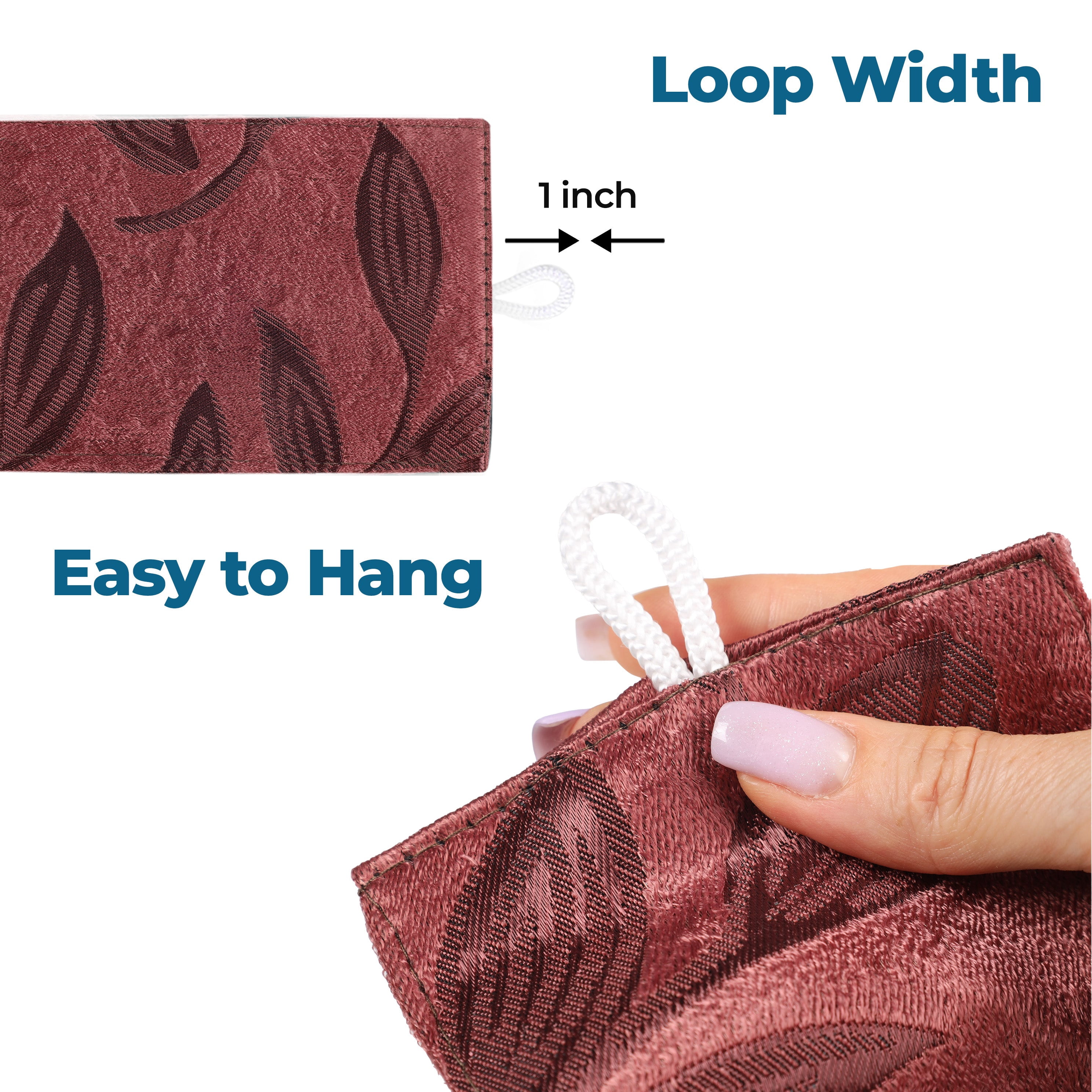 Superior Blackout Leaves Curtains Set of 2, Light Filtering Grommet Curtain Panel Set, Antique Copper, 46"W x 63"L
