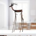 thumbnail image 6 of Iron Deer Sculptures Animal Elk Figurine Desktop Artwork for Living Room Bedroom Home Decor Ornaments Statues Sculpture Hand, 6 of 7