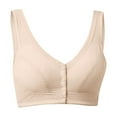 thumbnail image 7 of Womens Everyday Bras, Front Closure Bras for Women no Underwire Padded Wireless Comfort Full Coverage Bra with Support Bra M-5XL, 7 of 7