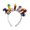 Multicolor, variant on Qocolcyl Halloween Ghost Spider Web Butterfly Pom Pom Headband Hair Hoop, Soft Furry Non Slip Party Hair Accessory, Cute Costume Headband for Indoor Outdoor Trick Or Treat Halloween Decorations
