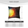 thumbnail image 2 of KLL Tennis Ball On Fire And Water Decorative Throw Pillow Covers Velvet Soft for Couch Sofa Bedroom Living Room Outdoor (No pillow core)- 18"x18", 2 of 5