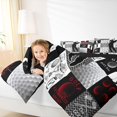 thumbnail image 4 of Feelyou Cartoon Golf Print Queen Comforter Set, Eat Sports Sleep Bedding Sets, Teens Kids Boys Girls Reversible Bedding Comforter Set, Microfiber Bedroom Decor, 3-Piece, 4 of 8