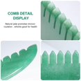 thumbnail image 5 of Peine de jade Gua Sha, herramienta de masaje con diseño de doble función para la relajación del cuero cabelludo y el cuerpo., 5 of 5
