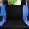 thumbnail image 5 of FH Group Universal Fit Blue Car Seat Covers, Chevron Cloth Seat Protector for Trucks, SUVs & Vans, Washable - Full Set, 5 of 10