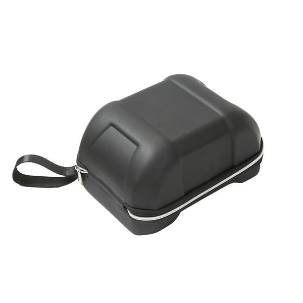 Estuche rígido para gafas de esquí, protección para gafas, estuche de transporte con cierre de cremallera, de piel sintética, compacto, para gafas de