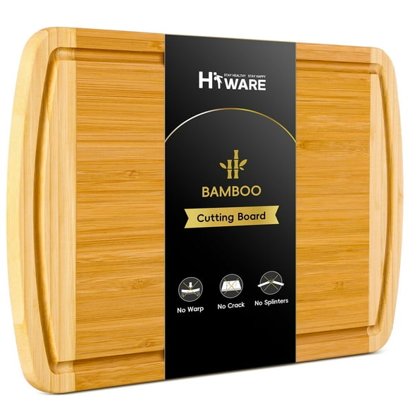 Tabla de cortar HIWARE grande de madera de bambú, 16 x 10 cm