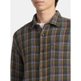 thumbnail image 4 of No Boundaries Men's & Big Men's Long Sleeve Textured Shirt , Sizes XS-5XL, 4 of 5