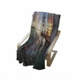 thumbnail image 4 of Lighthouse Soft Flannel Fleece Blanket, Sunset at Seaside Wooden Docks Lighthouse Clouds Rainbow Waterfront Reflection, Cozy Plush for Indoor and Outdoor Use, 50" x 60", Multicolor, by Ambesonne, 4 of 6