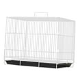 thumbnail image 4 of Jaula de para pájaros, soporte de madera para percha, ahorra espacio, fácil de limpiar, jaula para pájaros y dispensador de agua para agapornis blanco 345x255x33cm, 4 of 10
