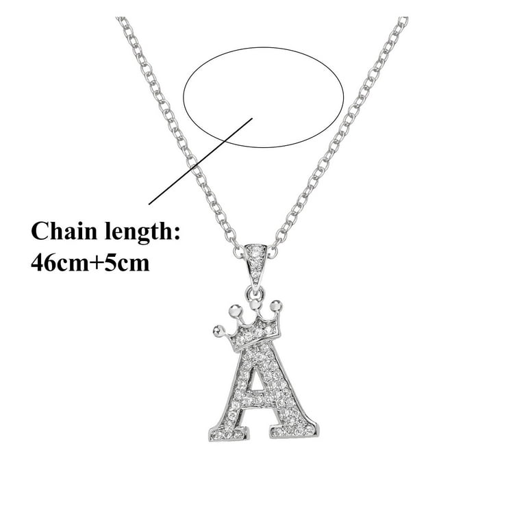  2023 New 8 Shaped Tassel Silver Initial Necklace for