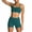 Lake Blue, variant on IBTOM CASTLE Women Workout Sets Yoga Outfits, Sports Bra and High Waist Leggings Gym Clothes Tracksuit, 2-Piece S Black Polka Dots
