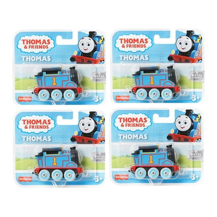 Fisher-Price Thomas and Friends Thomas The Tank Engine Metal Diecast Train Engine Figures Bundle of 4