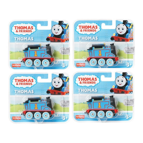 Fisher-Price Thomas and Friends Thomas The Tank Engine Metal Diecast Train Engine Figures Bundle of 4