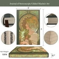 thumbnail image 5 of ipoul Fancy Notebook, Colorful Page, Journal for Women, Hardcover, 5x7, B6, Cute, Mucha Art, 5 of 7