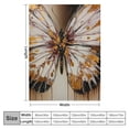 thumbnail image 4 of BCIIG Butterfly Airbrush Painting Flannel Lightweight Soft Blanket 60x80in, 4 of 6