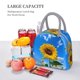 thumbnail image 5 of Balery Blue Sky Sunflower Bolsa de Almuerzo para Mujeres, Caja de Almuerzo, Bolsa de Almuerzo Pequeña Impermeable, Tote de Almuerzo Reutilizable con Gran Capacidad, 5 of 6