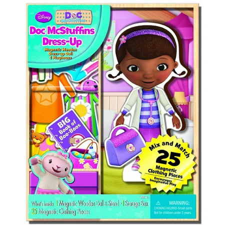Bendon Publish Doc McStuffins Magnetic Dress-Up Mix & Match, 25 Piece
