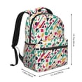 thumbnail image 2 of Pofeuu Colorful Spots Print Backpack for Men and Women - Basic Bookbag Casual Daypack Backpacks for College Work Travel-One Size, 2 of 5