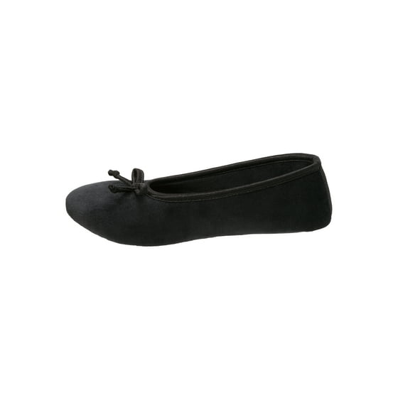 dearfoam satin ballerina slippers