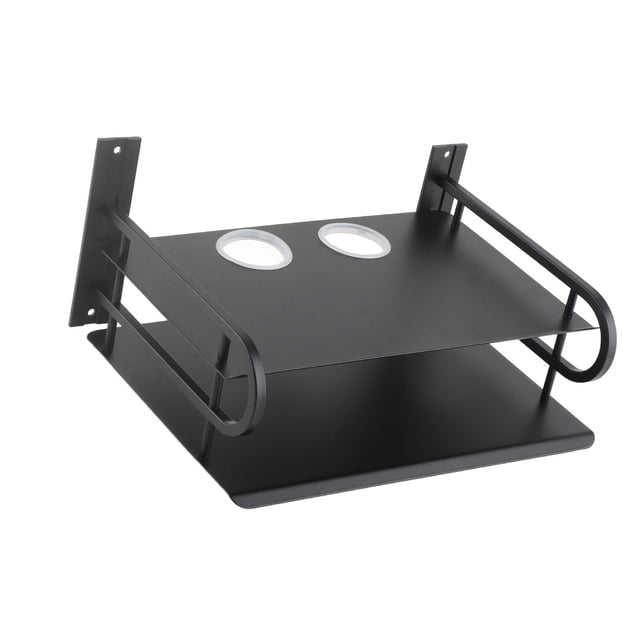 Box Double Layer Floating Wall Shelf TV Box Shelf Wall Mounted Router DVD Cable Box Shelf for Household