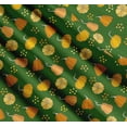 thumbnail image 3 of Soimoi Green Cotton Cambric Fabric Pumpkin Vegetable Printed Fabric 1 Yard 56 Inch Wide, 3 of 7