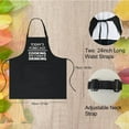thumbnail image 5 of Funny BBQ Apron for Men with Pockets, Cooking Aprons for kitchen, Grilling Gifts for Dad Mom Birthday Christmas, 5 of 6