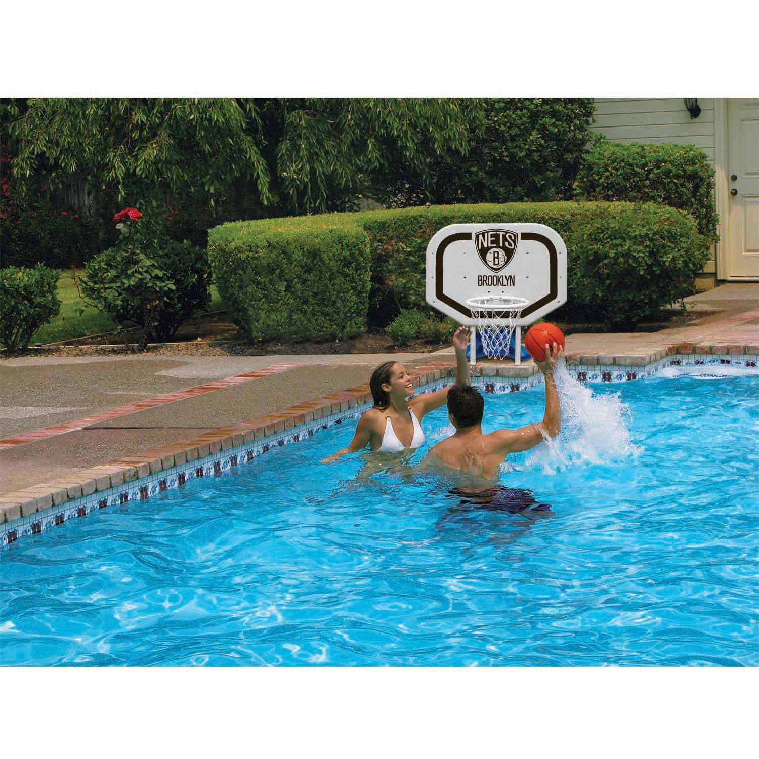 Poolmaster Brooklyn Nets NBA Pro Rebounder-Style Poolside Basketball Game